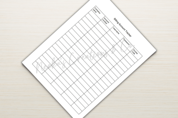 Download Billing Account Info Tracker - Premium Resources