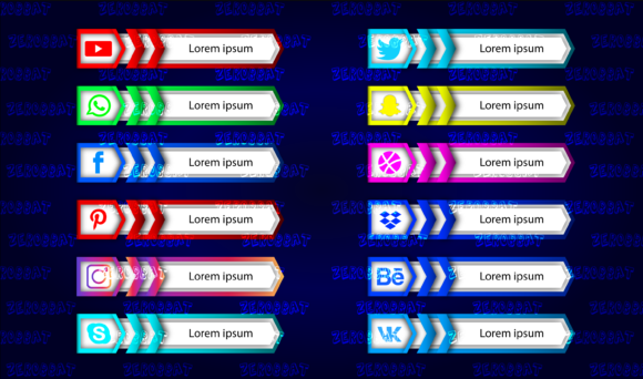 Download Graphic Social Media Icon Bar Link Web - Social Collection