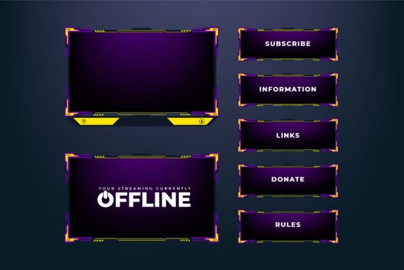 Download Live Streaming Overlay Screen Panel - Streaming Collection