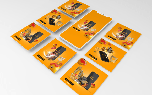 Download Social Media Templates-App-Tech-011-22 - Social Collection