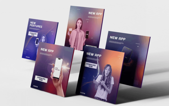 Download Social Media Templates-App-Tech-010-22 - Social Collection