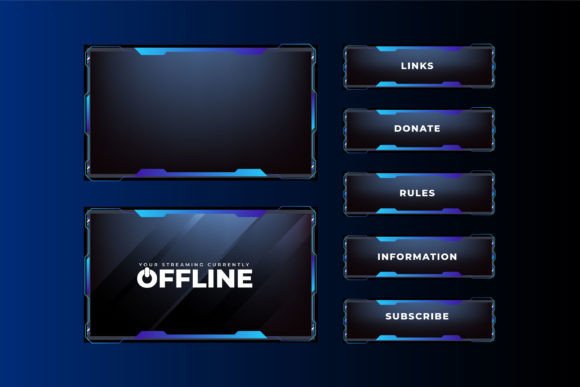 Download Modern Streaming Screen Panel Vector - Streaming Collection