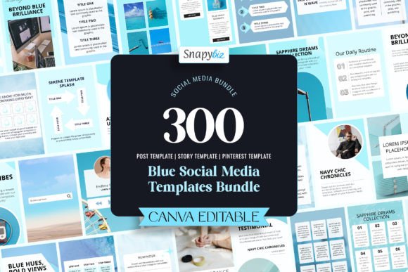 Download Blue Social Media Templates Bundle - Social Collection