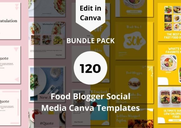 Download 120 Food Blogger Social Media Templates - Social Collection