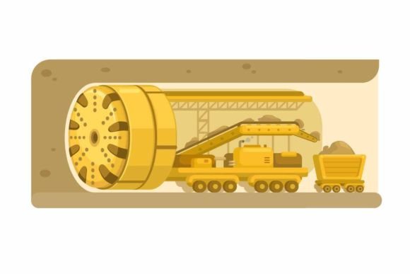 Download Tunnel Boring Machine Illustration - Illustration Collection