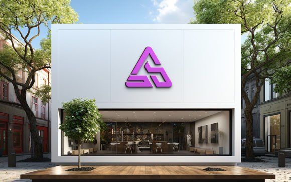 Download Logo Mockup Facade or Front Store - Logo mockup Collection