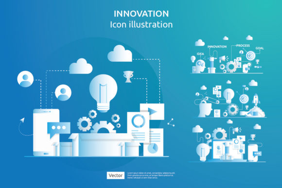 Download Illustration of Idea Innovation Process - Illustration Collection