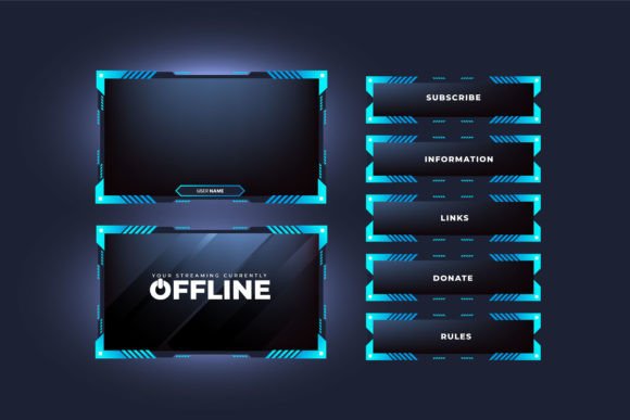 Download Futuristic Streaming Overlay Frame - Streaming Collection